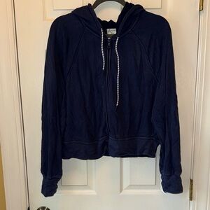 Aerie Navy Women's Zip Up Hoodie